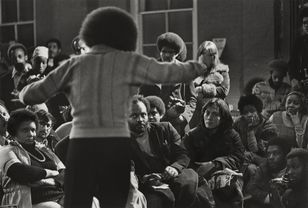 Armet Francis, Angela Davis at Keskidee Centre, London, from the series The Black Triangle, 1975