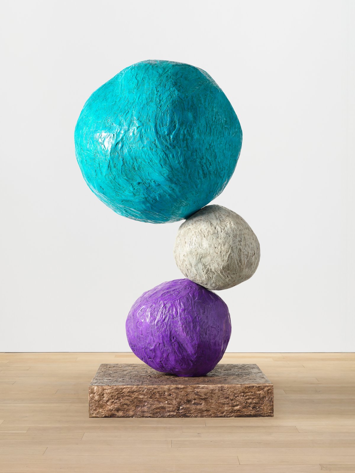 Annie Morris, Bronze Stack 3, Cobalt Turquoise, 2023