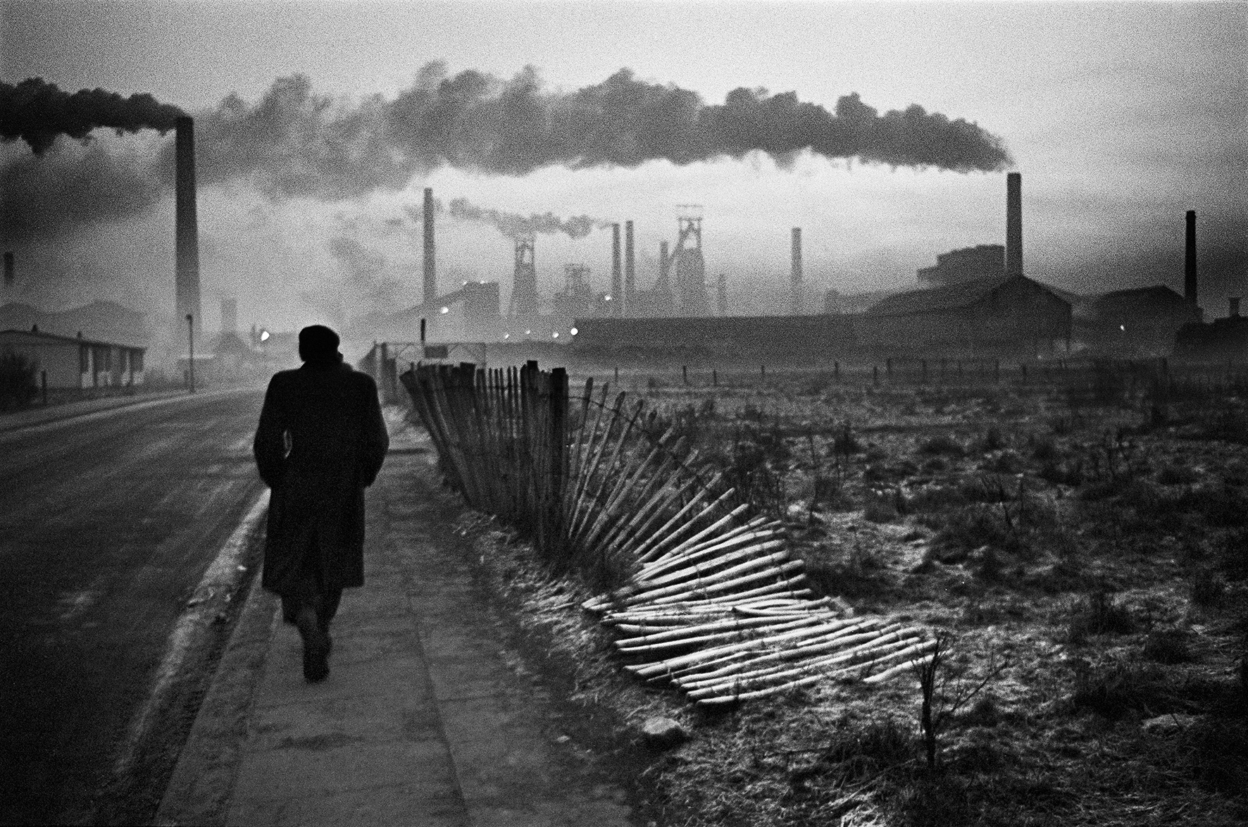 Don McCullin, Early Morning, West Hartlepool Steel Foundry, 1963