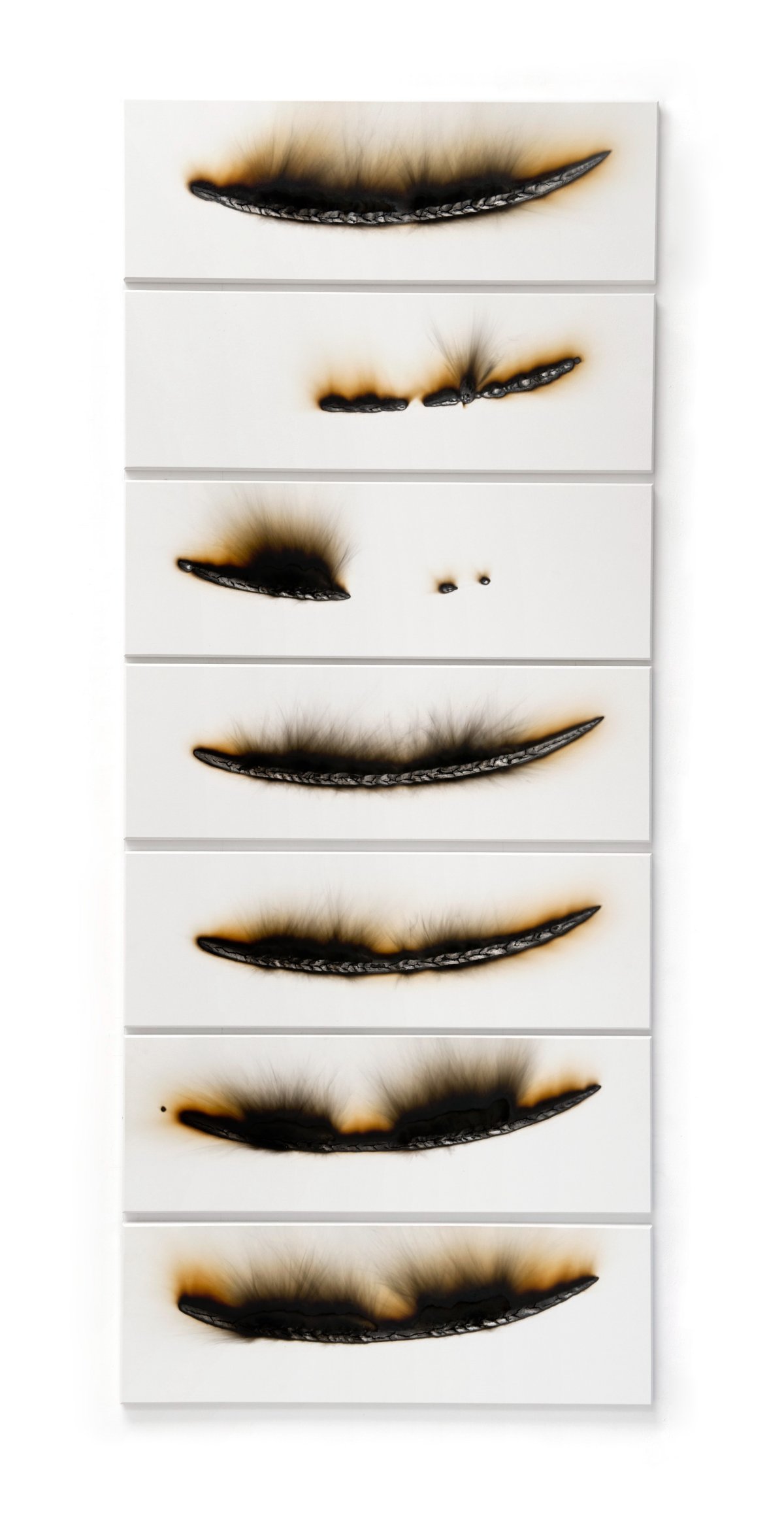 Charles Ross, One Week, (7 horizontal solar burns), December 26, 2007 – January 1, 2008, 2007-2008