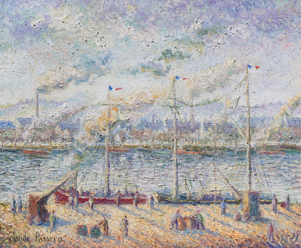 Hugues Claude Pissarro, Le dechargement des langoustiers