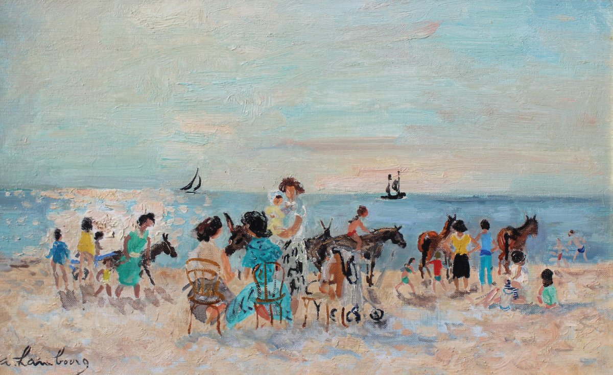 André Hambourg, La plage, apres-midi