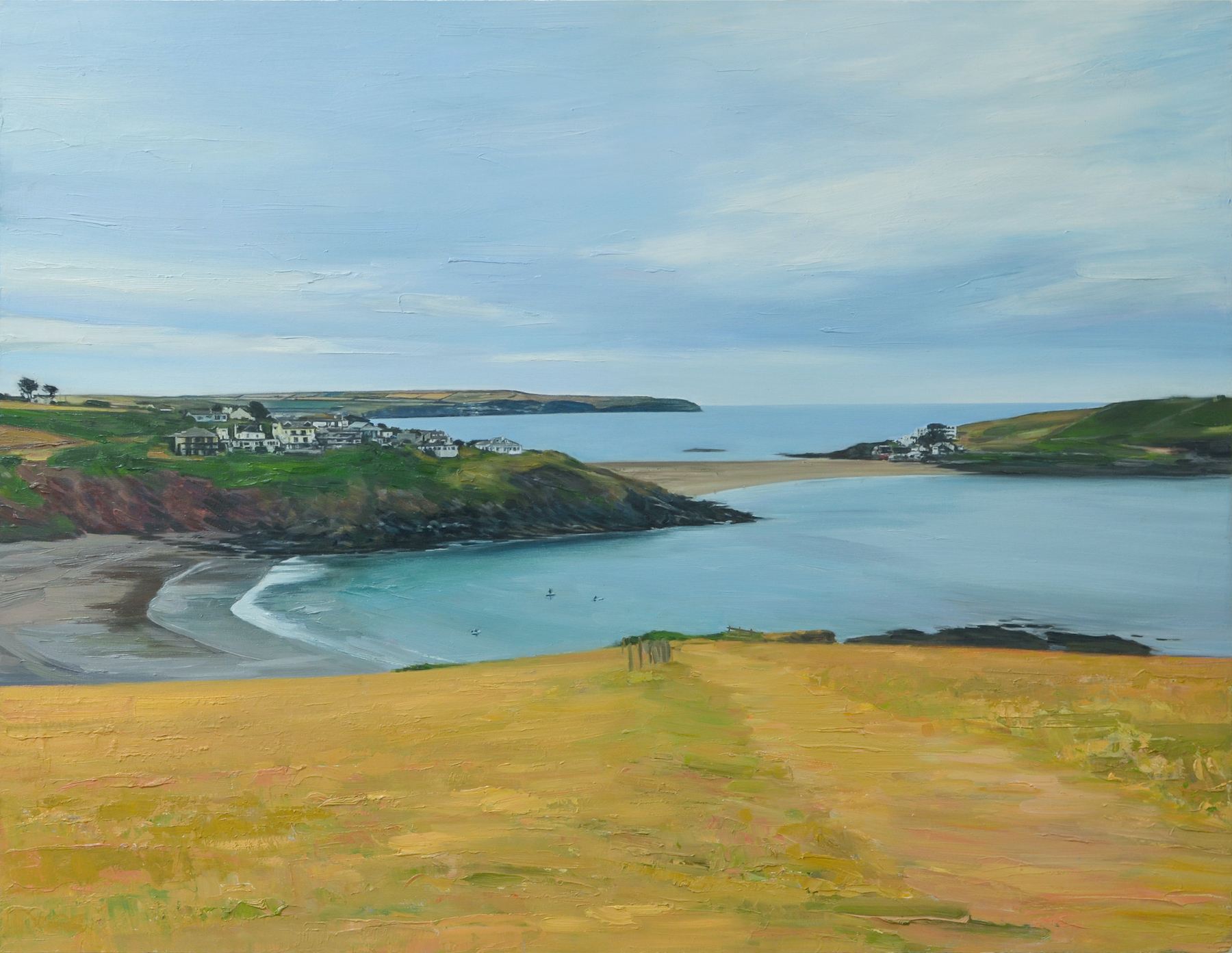 Philip Munoz, Burgh Island from Coastal Path, 2024