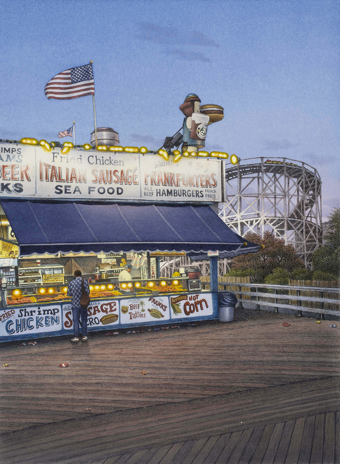 Frederick Brosen, Along the Boardwalk, 2017