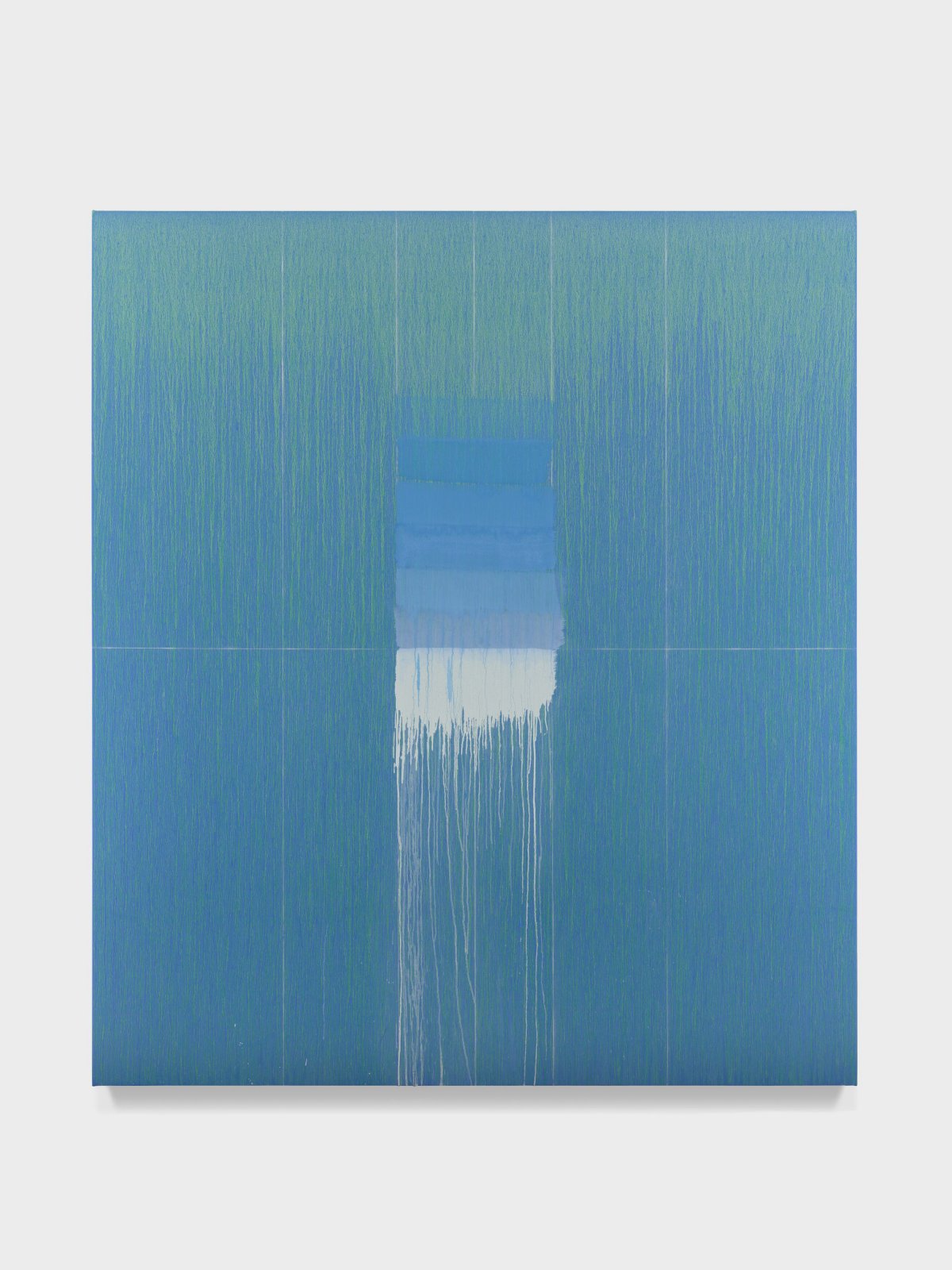 Pat Steir, Blue, 2022-23