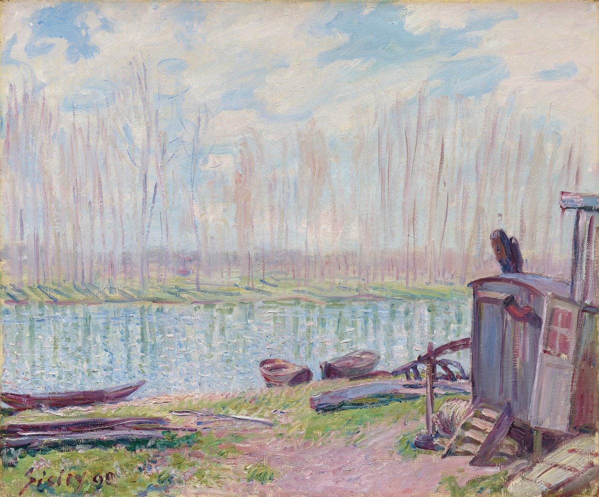 Alfred Sisley, Bords du Loing, 1890