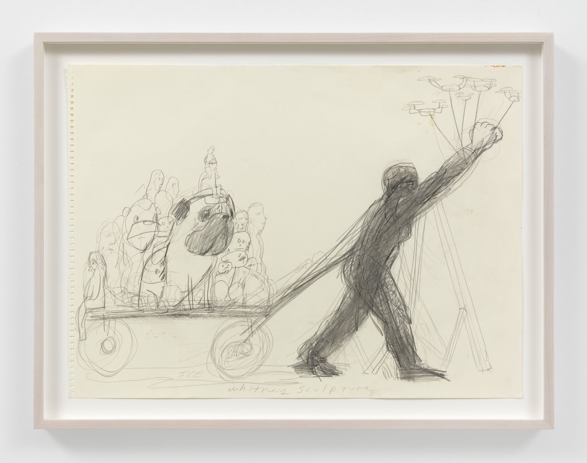 Nicole Eisenman, Sketch for Procession, 2018