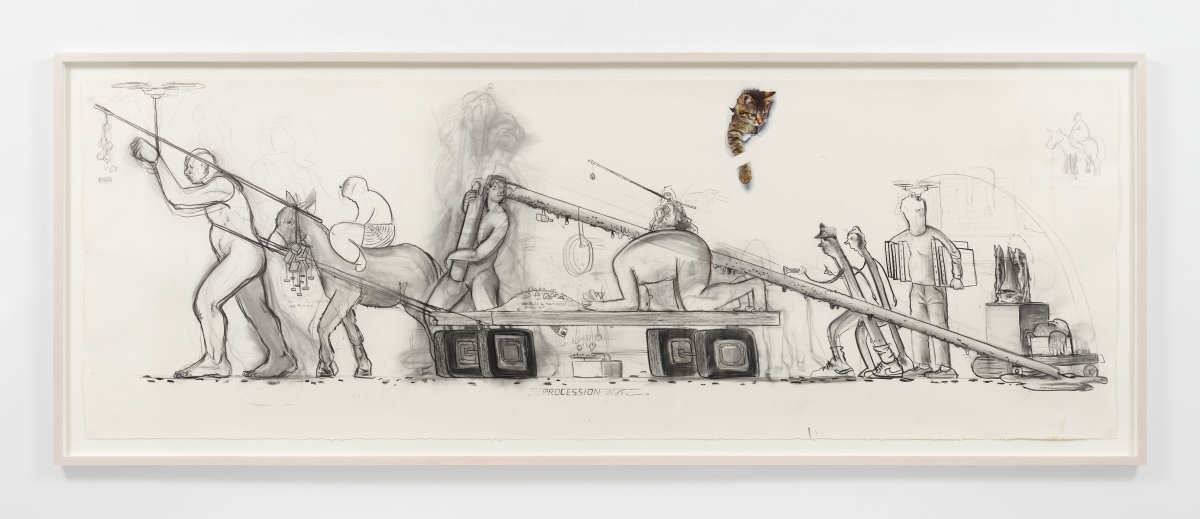 Nicole Eisenman, Drawing for Procession, 2024