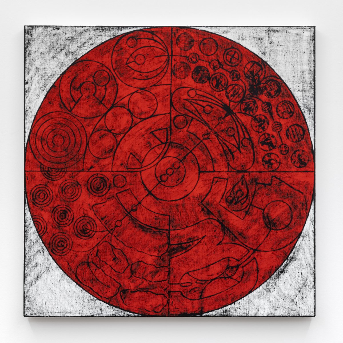 Matt Mullican, Untitled (Cosmology: Red), 2024