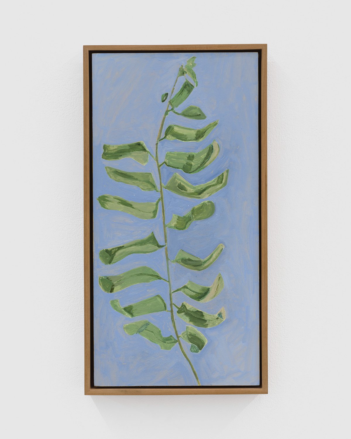 Lois Dodd, 18 Leaves and Sky, 2022