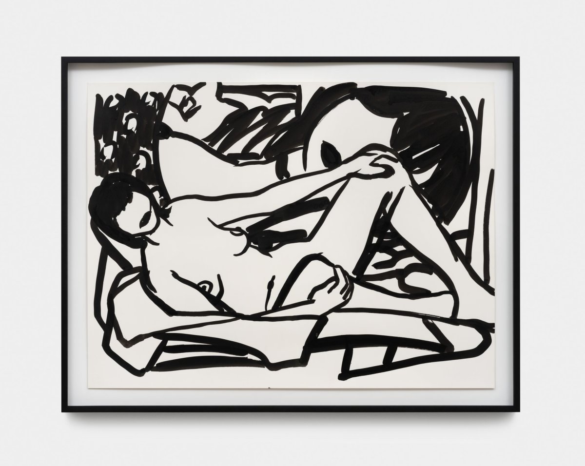 Tom Wesselmann, Monica with Wesselmann (Black), 1992