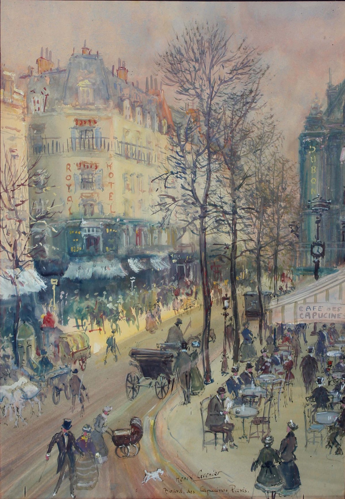 Henri Grenier, Boulevard des Capucines, Paris