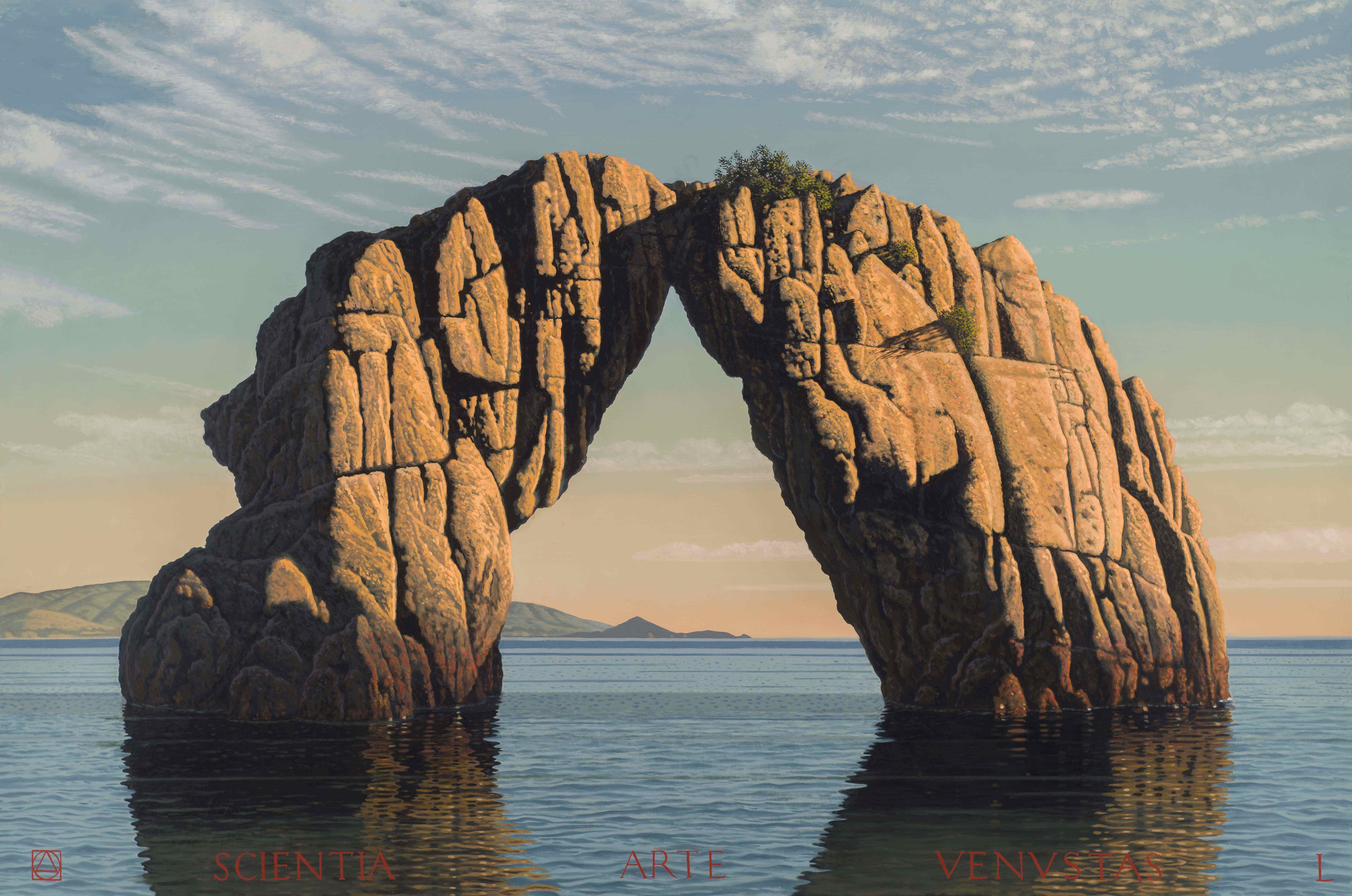 David Ligare, A Specific View (SCIENTIA, ARTE, VENUSTAS) (Knowledge, Skill, Beauty), 2024