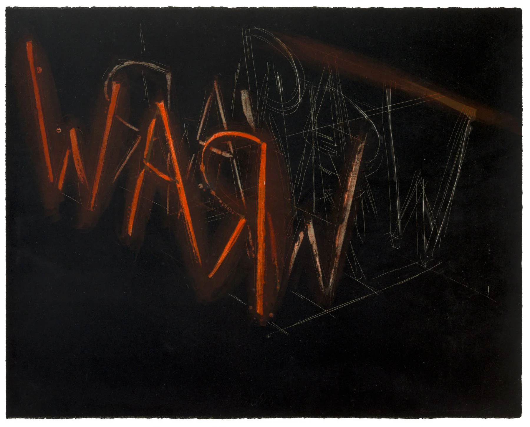 Bruce Nauman, Raw War, 1971