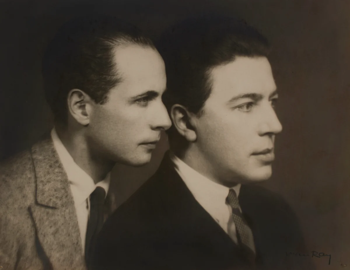 Man Ray, Untitled (Portrait of Breton and Aragon), c. 1924