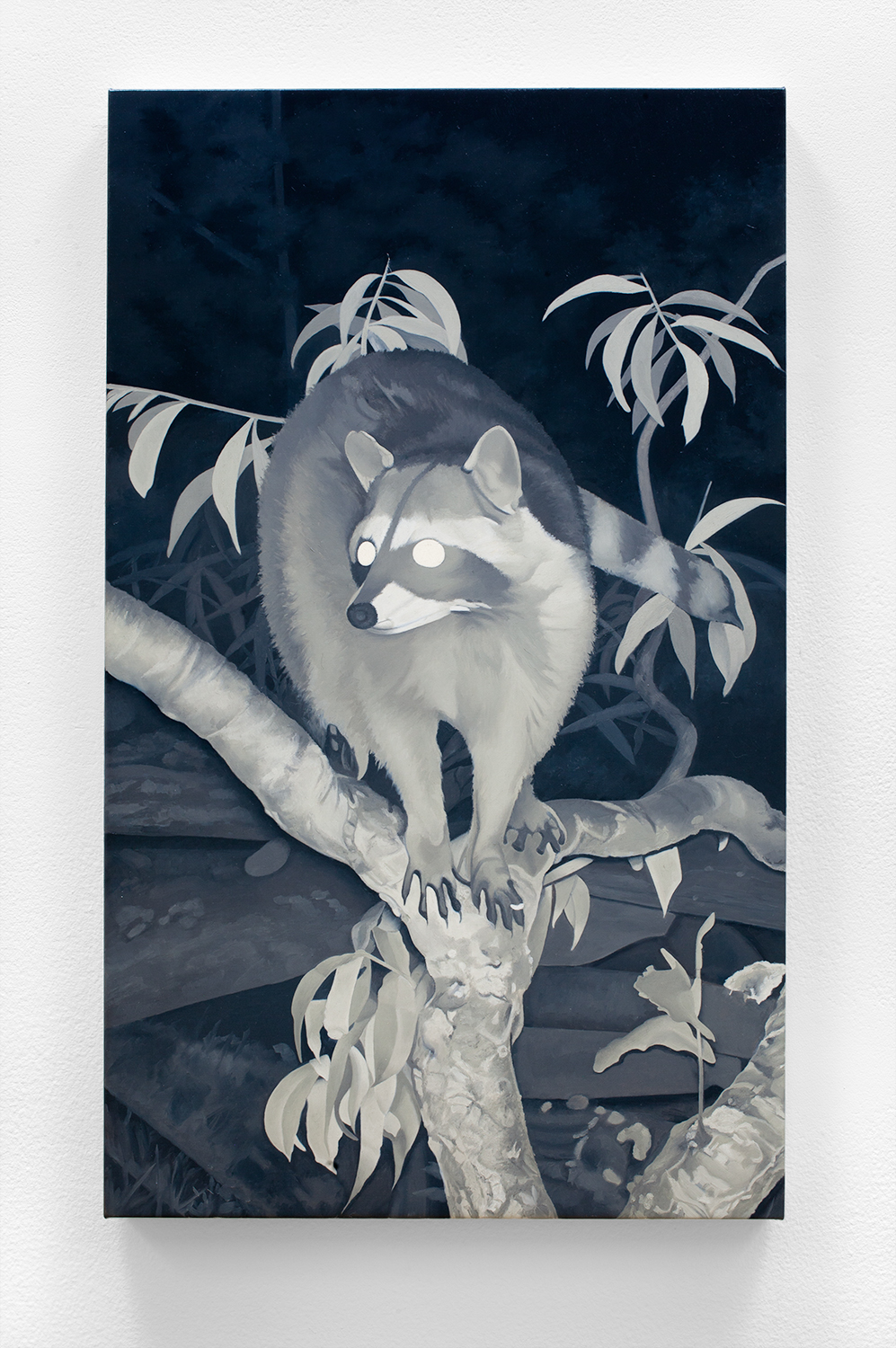 Sandra Mendelsohn Rubin, Raccoon in Peach Tree, 2023