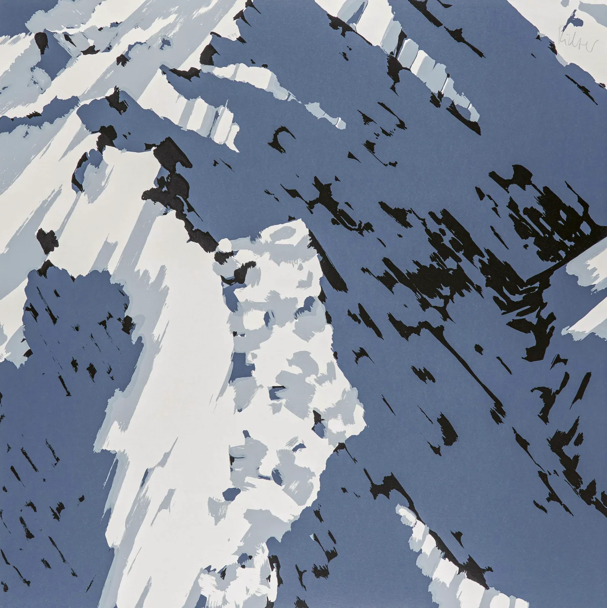 Gerhard Richter, Schweizer Alpen I - A2, 1969