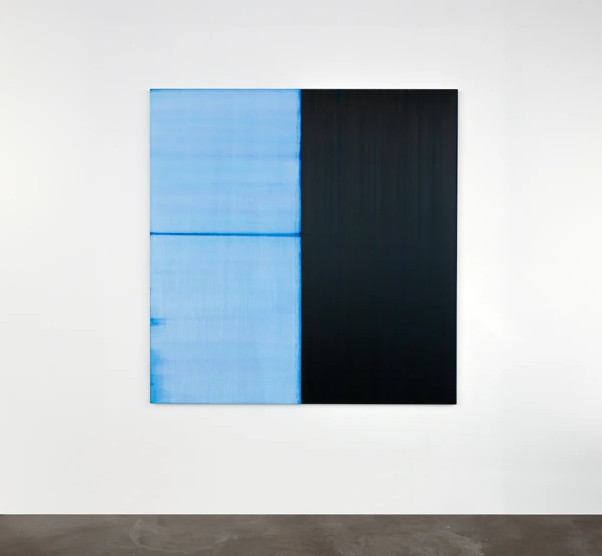 Callum Innes, Untitled Lamp Black/Delft Blue, 2021