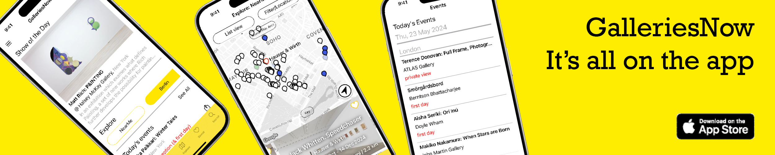 download the new, updated GalleriesNow app