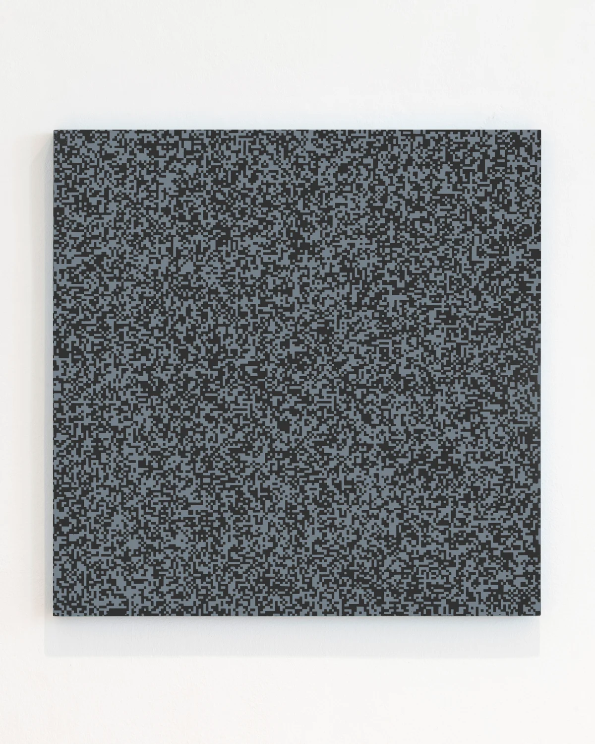 François Morellet, Répartition aléatoire de 40.000 carrés 50% gris 50% noir selon les chiffres pairs et impairs d'un annuaire téléphonique, 1961