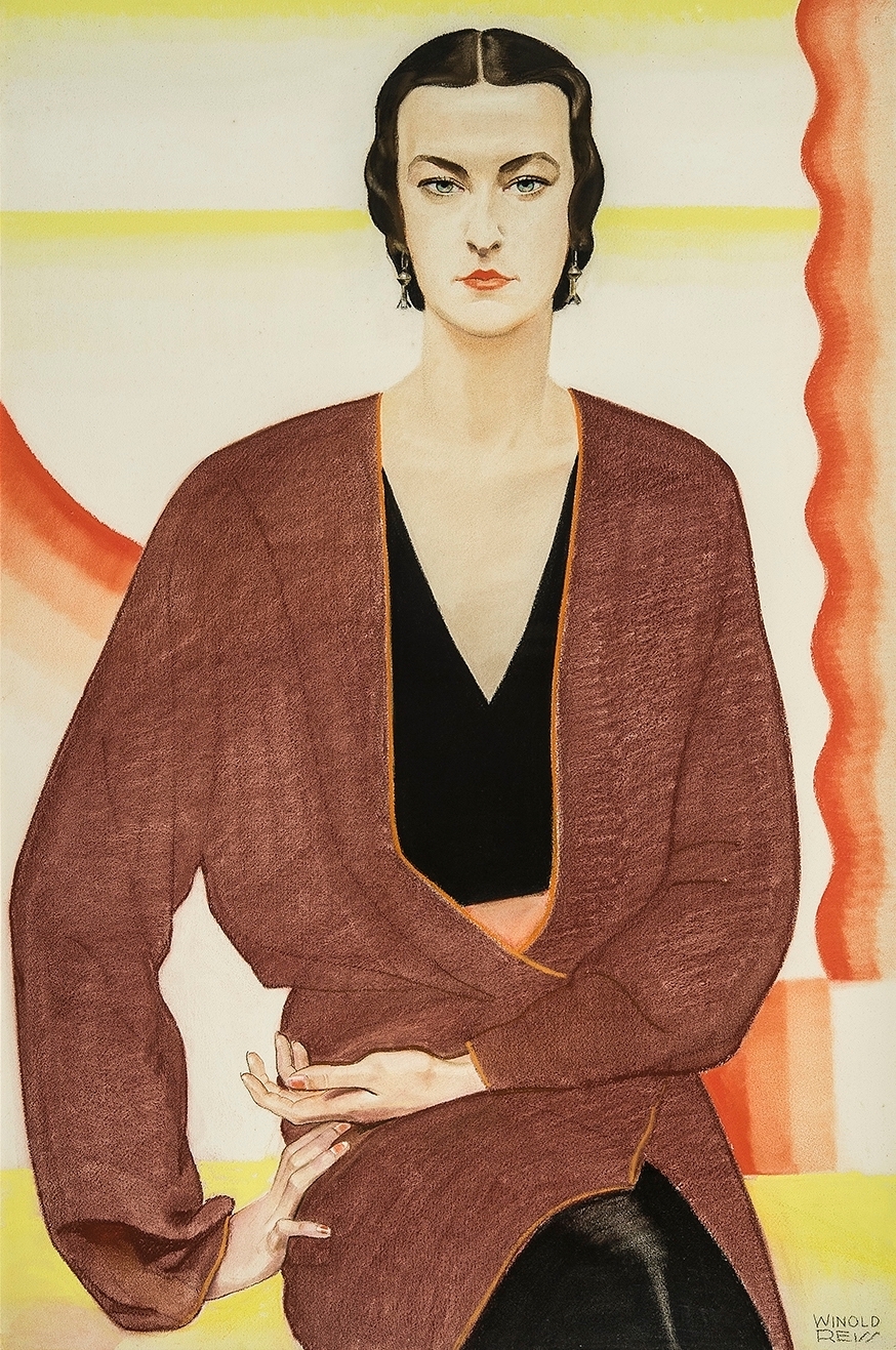 Winold Reiss, Portrait of Miss C. Burton - Texas, 1930