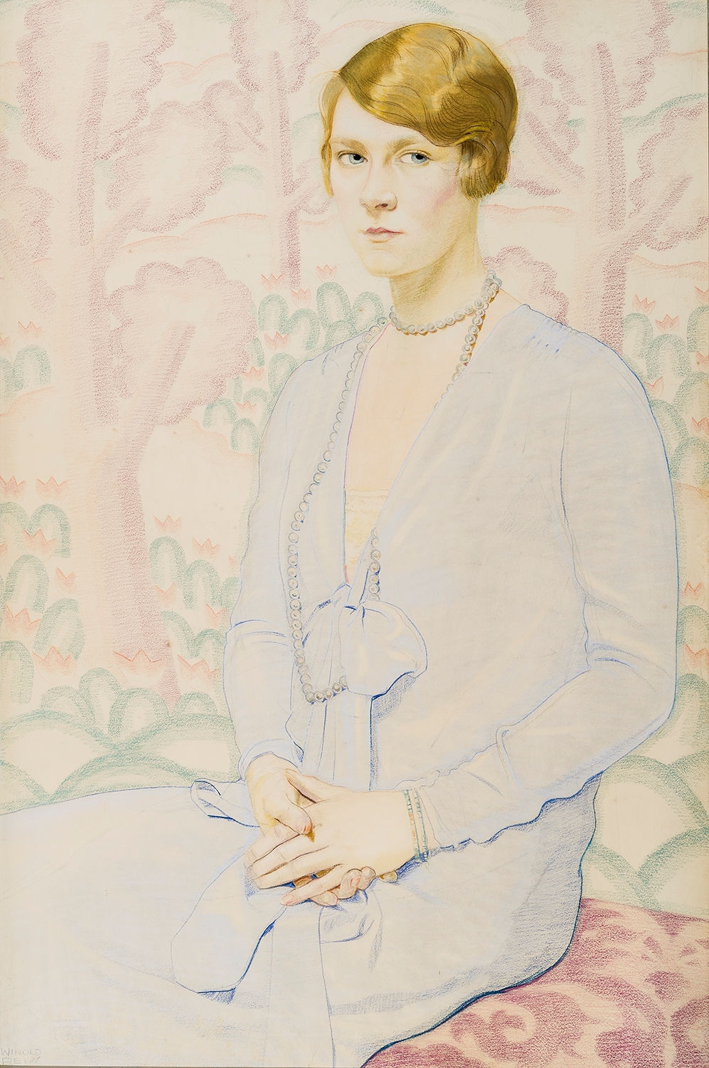 Winold Reiss, Portrait of Carol Moon Gardner (1909–1964), n.d.