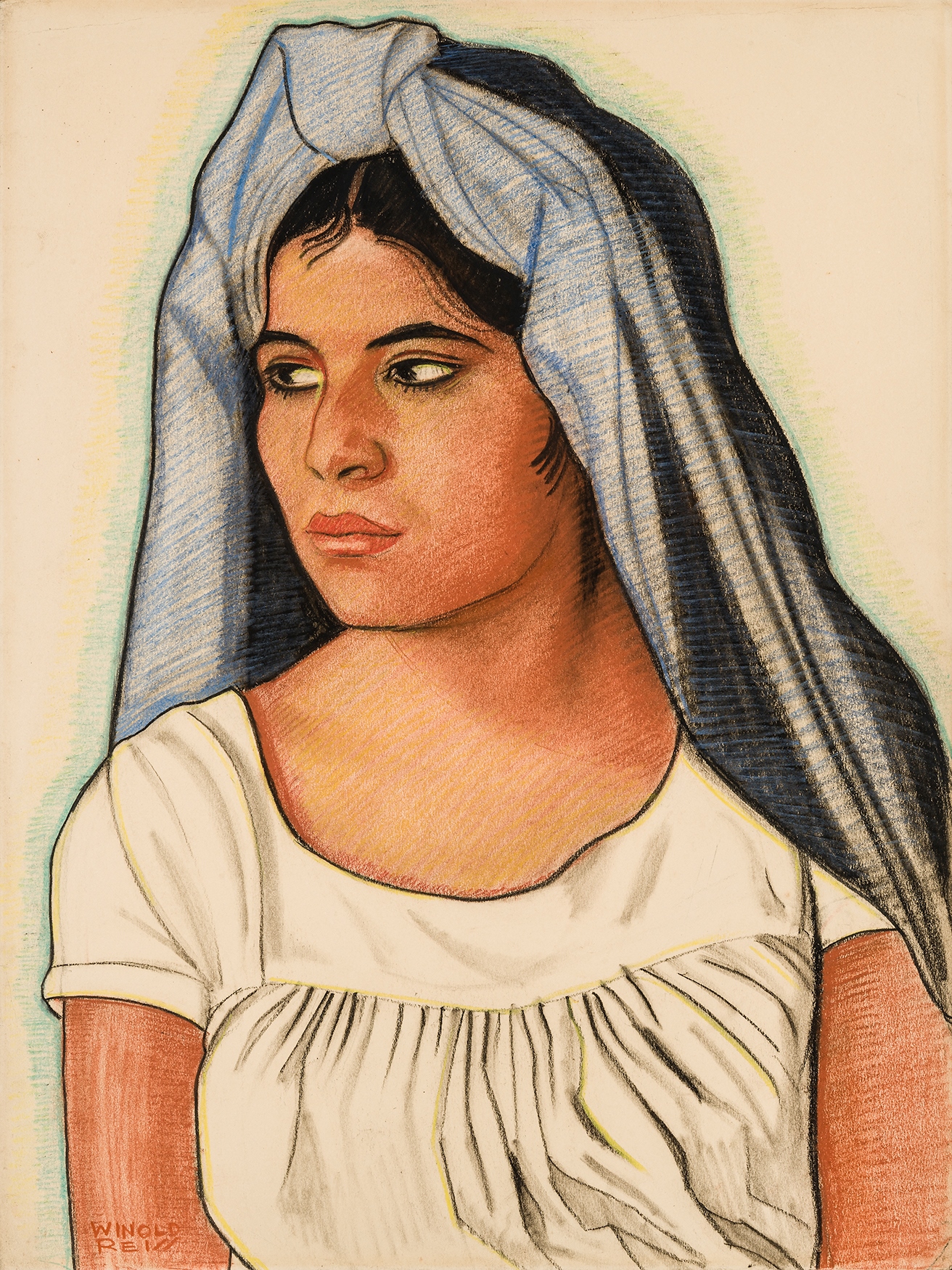 Winold Reiss, Mexican Girl, 1920