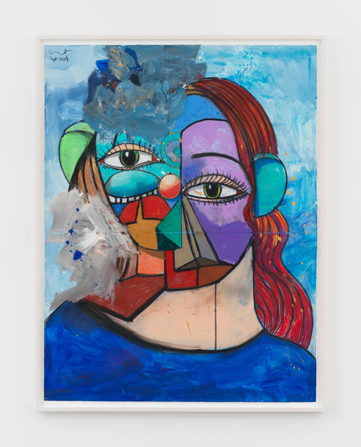 George Condo, The Redhead, 2024