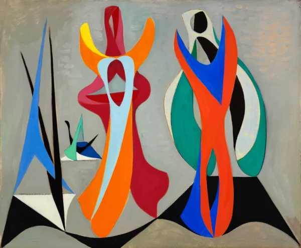 Lorser Feitelson: Magical Forms @Louis Stern Fine Arts, Los Angeles  - GalleriesNow.net 