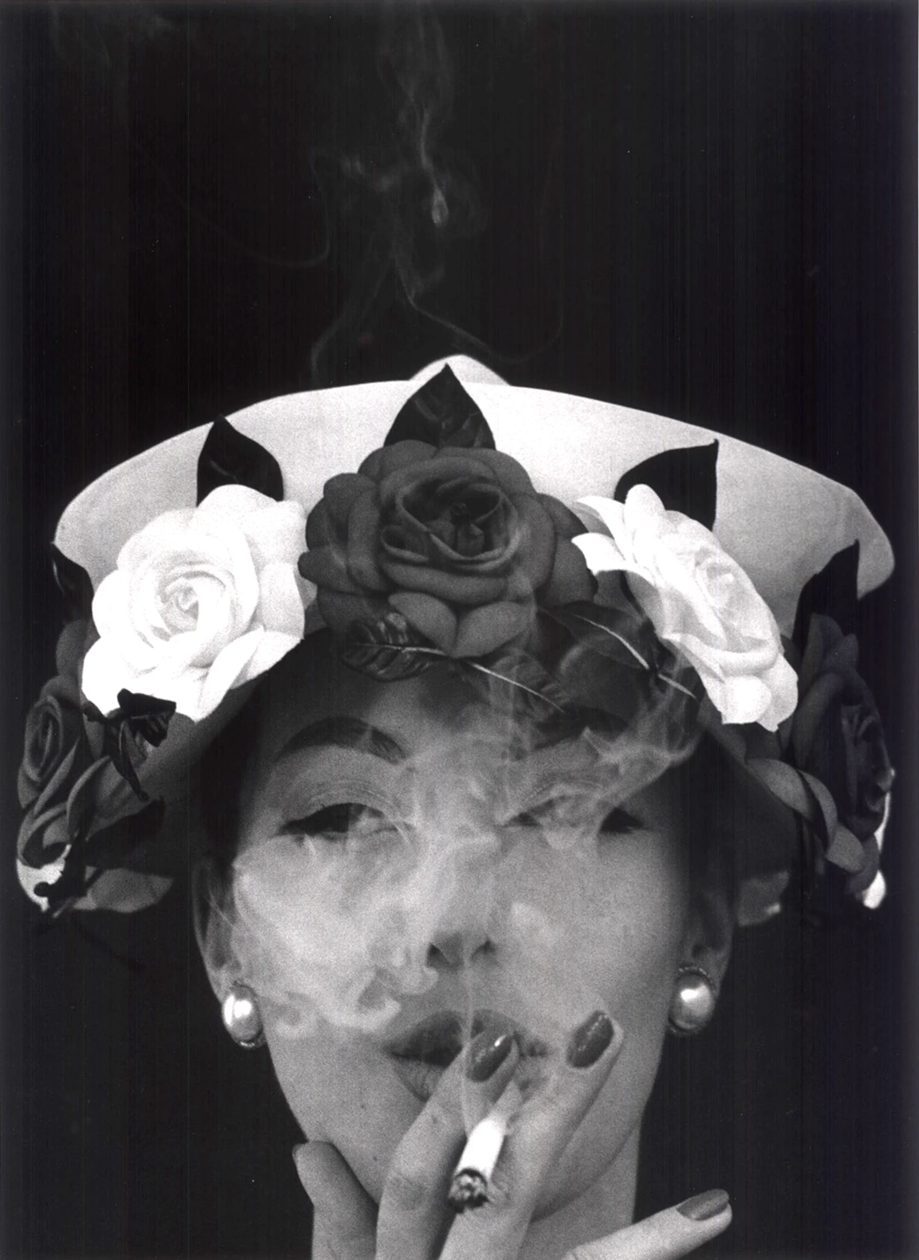 William Klein, Hat and Five Roses, Paris 1956 (Vogue)