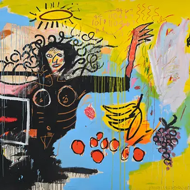 Image from Jean-Michel Basquiat: Venus, at Gagosian, rue de Castiglione