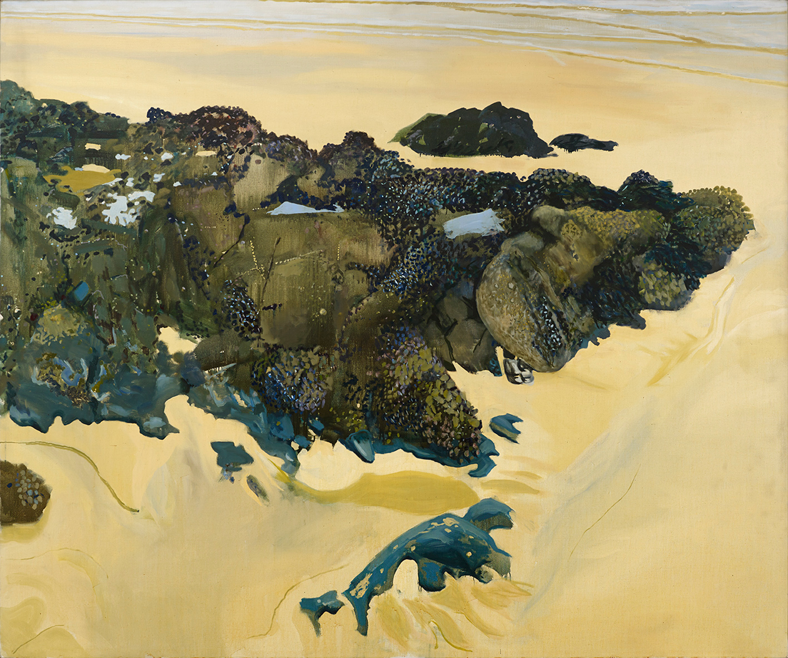 Gilles Aillaud, Marée basse I (rochers), 1984