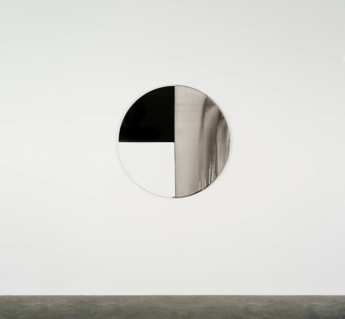 Callum Innes, Exposed Painting Lamp Black, 2023