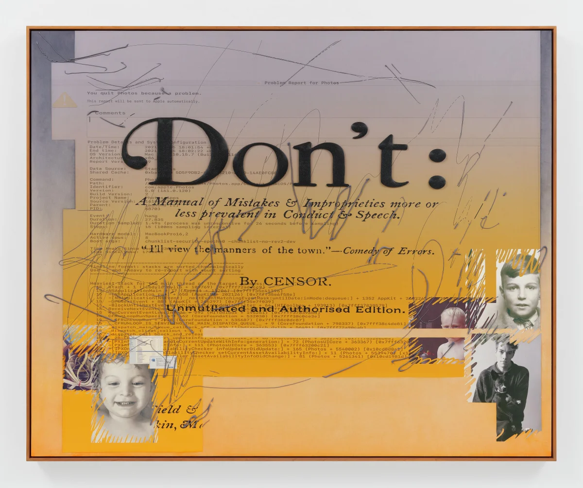 Camille Henrot, Dos and Don'ts - Don't (A Manual of Mistakes), 2024