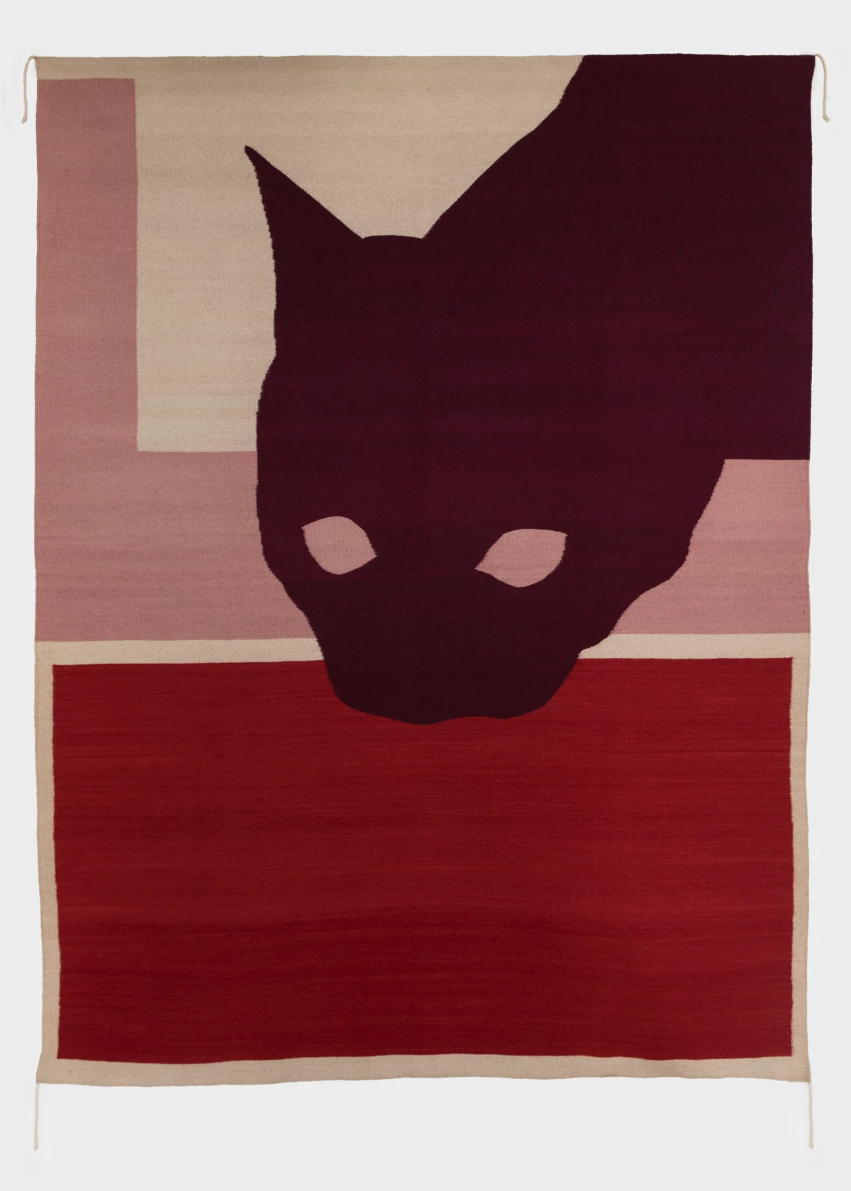 Ulrike Müller, Rug (gato de cochinillas), 2015